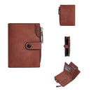 GOUNNU Men’s Leather Tri-Fold RFID Coffee Wallet