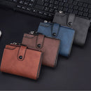 GOUNNU Men’s Leather Tri-Fold RFID Coffee Wallet