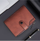 GOUNNU Men’s Leather Tri-Fold RFID Coffee Wallet
