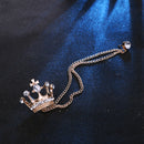 Crown Chain Brooch for Men – Stylish Lapel Pin with 20 Color Options