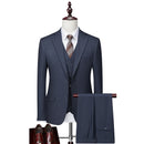 Dark Blue Texture Suit