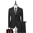 3-Piece Black Texture Suit