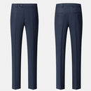 Dark Blue Texture Suit Pants
