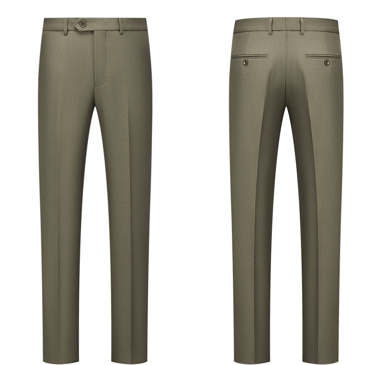 Men's Peak Lapel 3-piece Barge Collar Green  Suit