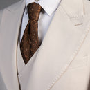 3-piece beige suit 