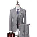 Wool Blend Gray Suit