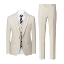 3-piece beige suit