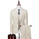 3-piece beige suit