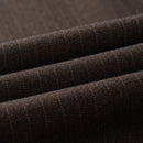 shadow stripe dark brown suit fabric