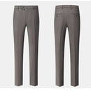Dark Gray Texture Suit Pants
