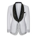 Rhinestone Wedding White Tuxedo - 2