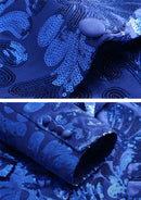 Paisley Navy Sequin Suit details