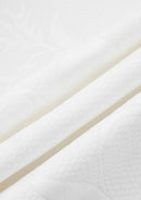 White 2-Piece Floral Jacquard Tuxedo