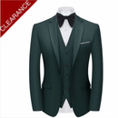 Costume homme vert émeraude élégant à un bouton