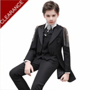 Boy's 3-Piece Suit Classic Swallow Black