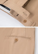 Traje de boda de 3 piezas en jacquard dorado color champán para hombre