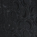 Pantalon noir brodé de roses pour homme