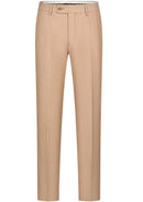 Traje de boda de 3 piezas en jacquard dorado color champán para hombre