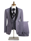 Black Lapel Gray Tuxedo