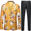 Floral Jacquard Yellow Tuxedo