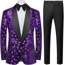 Purple Falling Stars sequin jacket