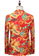 Spring Festival Dragon Print suit