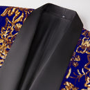 Golden Falling Stars Blue Jacket - 3