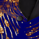 Golden Falling Stars Blue Jacket - 5