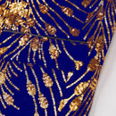 Golden Falling Stars Blue Jacket - 8