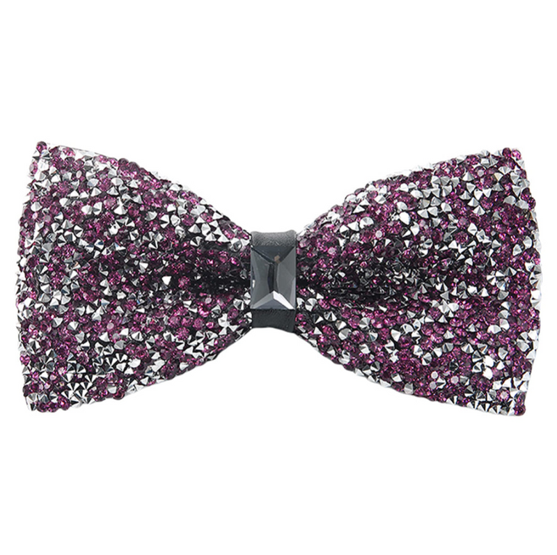 Rhinestone Bow Ties for Men Pre Tied Sequin Diamond Bowties 8 Color