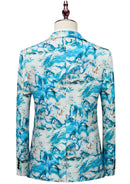 Light Blue Graffiti Suit