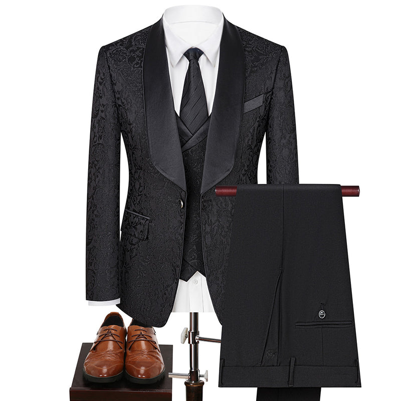 Damask Black Suit