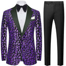Dark Purple Sequin Tuxedo