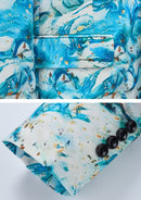 Light Blue Graffiti Suit