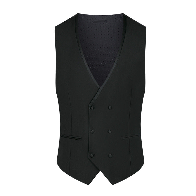 Black Lapel White Tuxedo vest