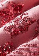 starry pink sequin tuxedo