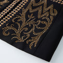 Hand-Embellished Gold Crown Jacket