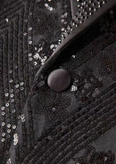 Men's Starry Sequin Black Luxury Tuxedo