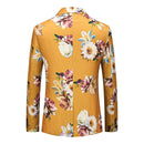 Floral Jacquard Yellow Tuxedo back
