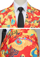 Spring Festival Dragon Print suit