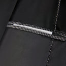 Costume 2 pièces noir à paillettes dorées et ondulations d'eau pour homme