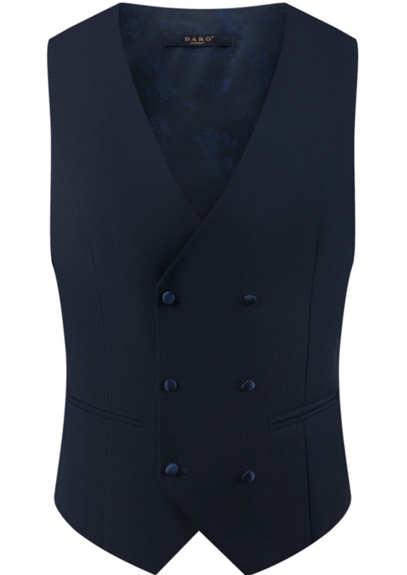 Men’s Navy 3-Piece Diamond Peak Lapel Dress Tuxedo Set