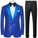 Blue Sequin Tuxedo