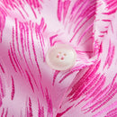 Chaqueta de esmoquin de jacquard con plumas rosadas para hombre