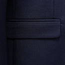 navy casual suit details - 4