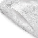 Men's Rose Embroidery White Pants