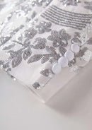 starry white sequin tuxedo