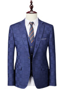Navy Subtile Plaid Suit