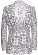 starry white sequin tuxedo