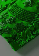 starry green sequin tuxedo